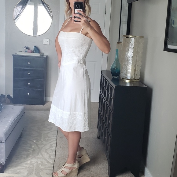 White strappy J. Crew midi dress - Picture 2 of 4
